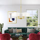 Rubix 5 Light Black Chandelier