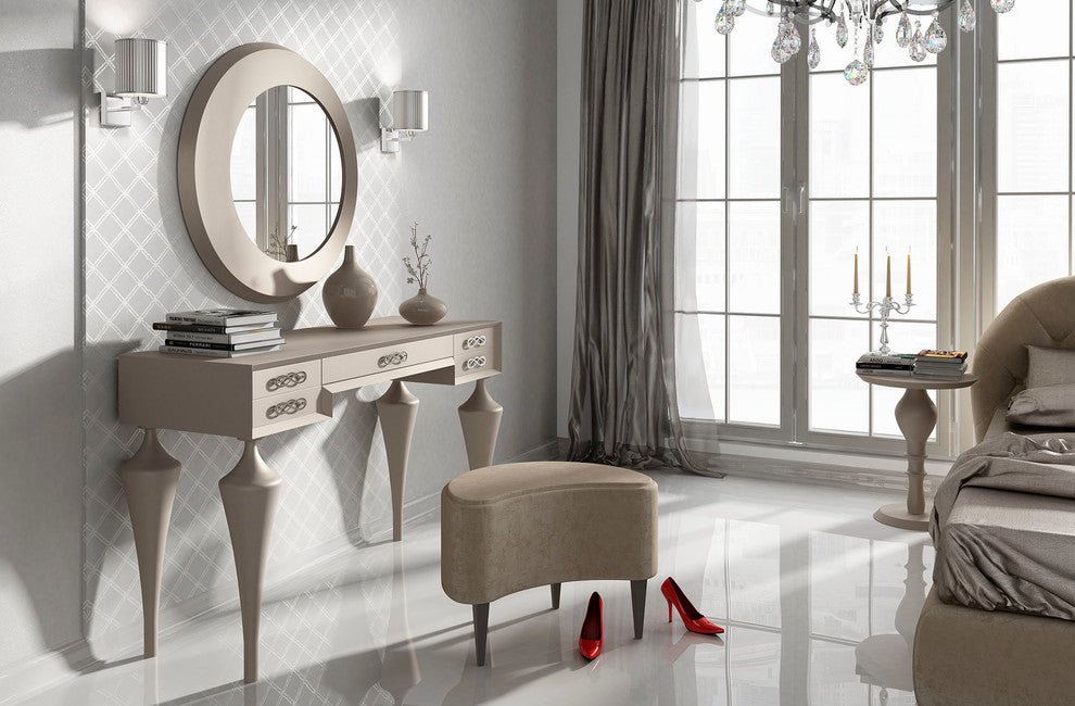 T20 Bedroom Make-up Vanity 55", Beige, Matte Finish