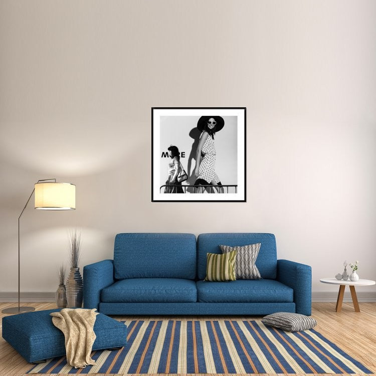 "Me And My Expectations" Framed Digital Print by Bobby Kostadinov, 44x44"