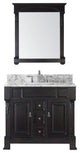 Virtu Huntshire 40" Single Bathroom Vanity, Dark Walnut, Mirror