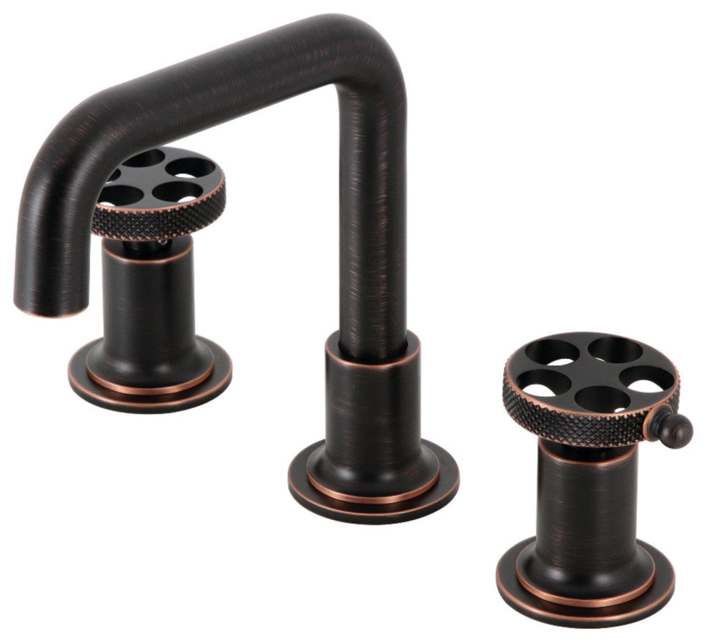 KS142RKXNB Widespread Bathroom Faucet With Push Pop-Up, Naples Bronze