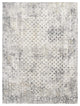 8' X 10' Gray and Ivory Abstract Area Rug