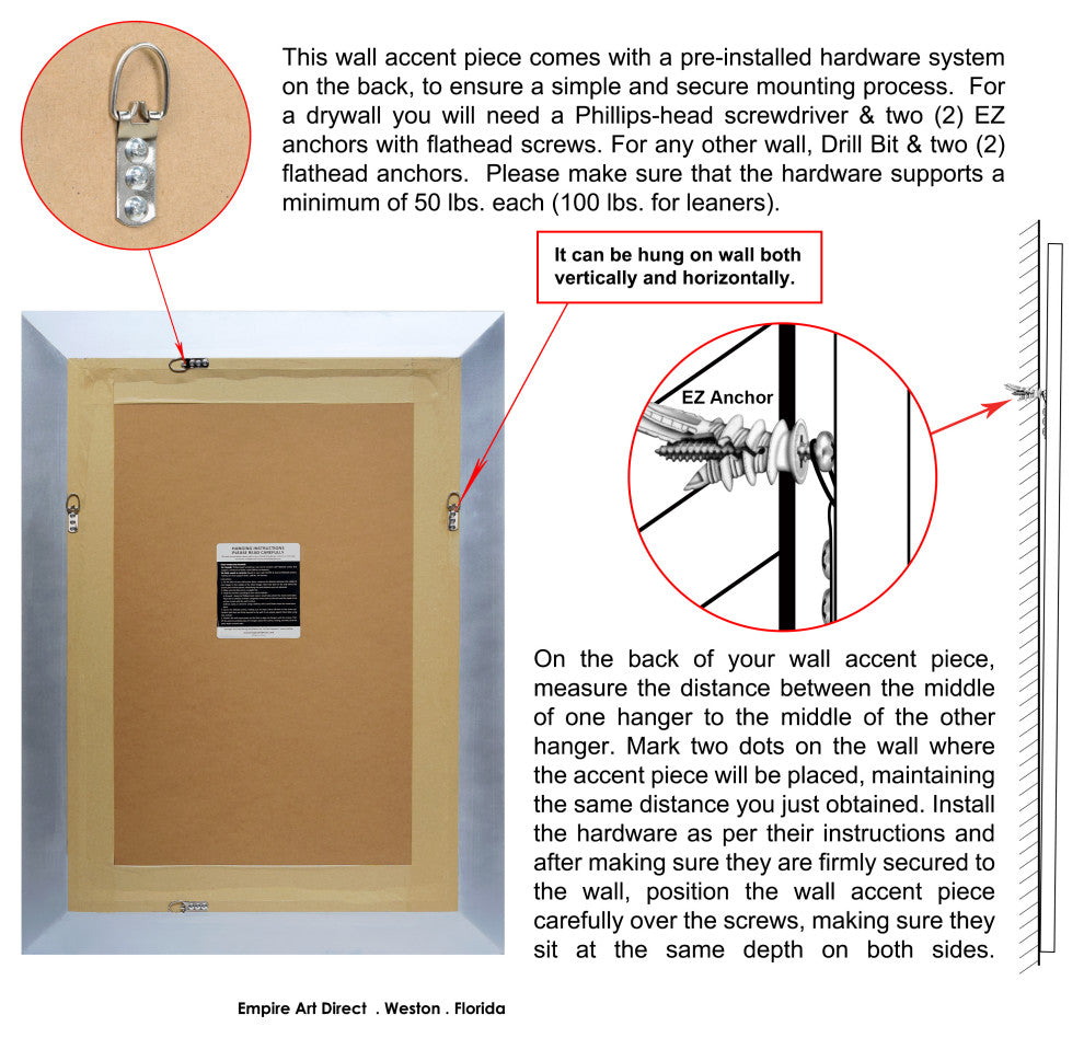 Rectangular Beveled Diamond Silver Framed Wall Mirror