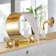 Siena Luxurious Deck Mounted Gold Waterfall Faucet With Hand Shower
