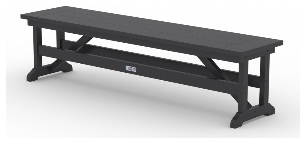 LuXeo Tuscany HDPE Swivel Dining Set, Gray, 6-Piece