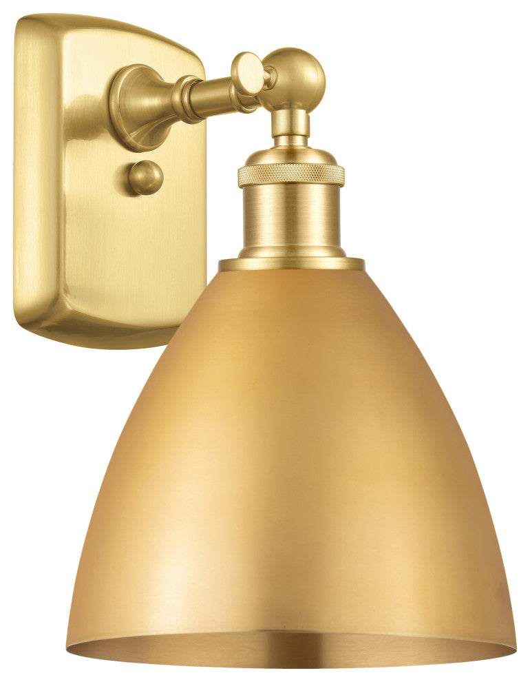 Ballston Dome Sconce, Satin Gold, LED