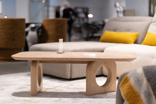 Nova Domus Osaka Faux Marble + Natural Ash Coffee Table