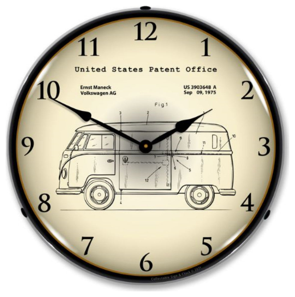 2103221 Volkswagen Bus 1975  Patent Clock