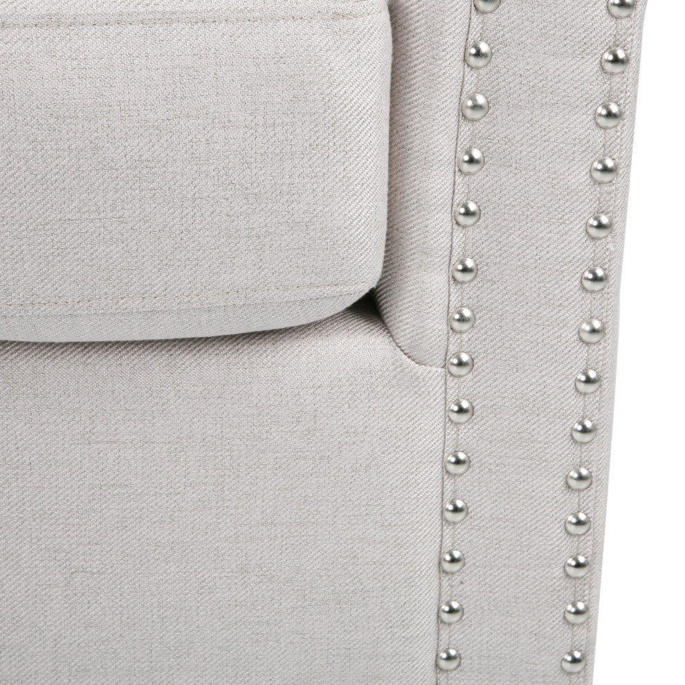 Jaymee Fabric Swivel Chair, Wheat and Black