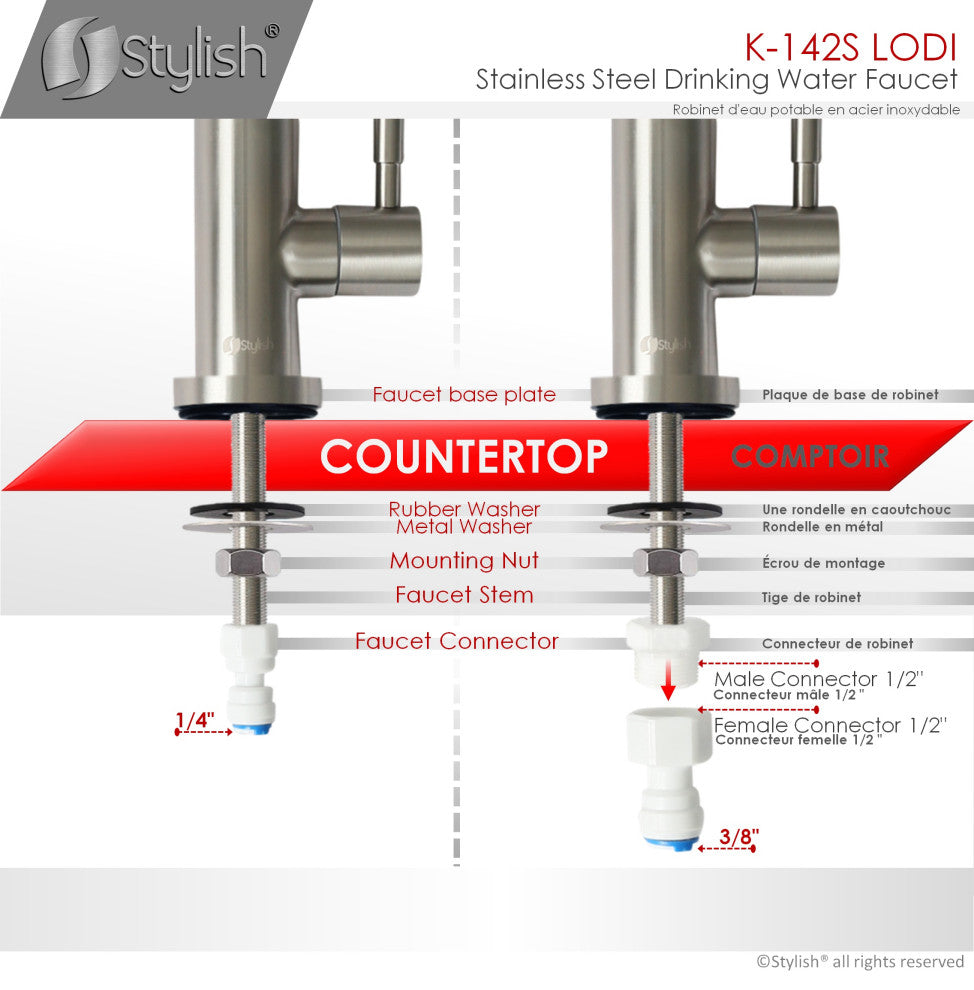 STYLISH Stainless Steel Drinking Water Faucet