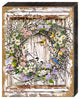 Spring Wreath Wooden Block by, 48 x 36