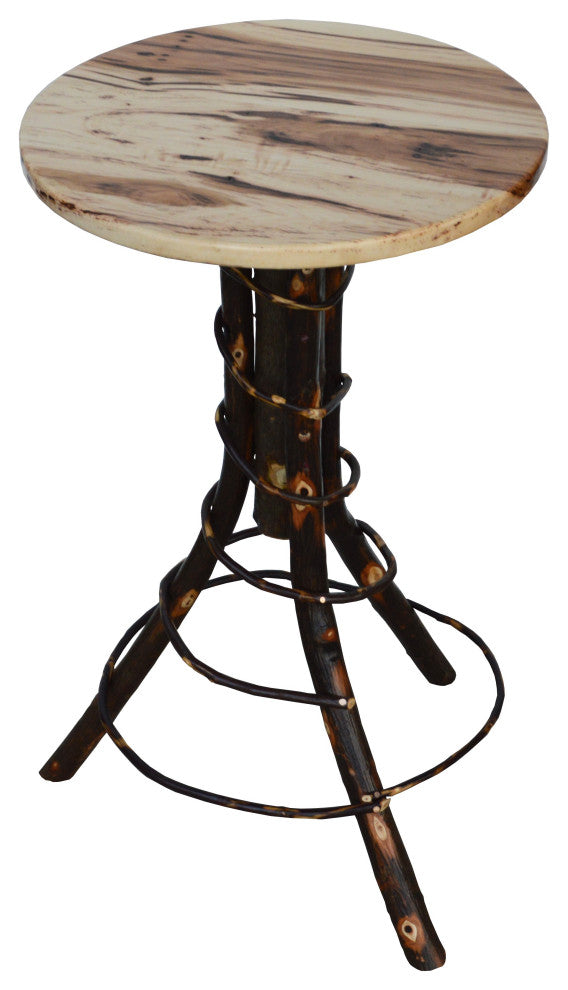 Hickory Accent Table, Rustic Hickory
