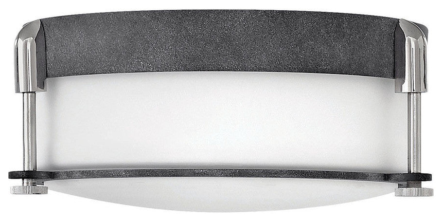 Hinkley Lighting 3231 Colbin 2 Light 12-1/2"W Flush Mount Ceiling - Aged Zinc