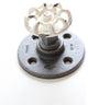 Industrial Towel Hook - Industrial Farmhouse Knob, Black Pipe, White Hose Knob