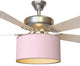 Fantastic Ceiling Fan Shade and Clips Bundle, Baby Pink