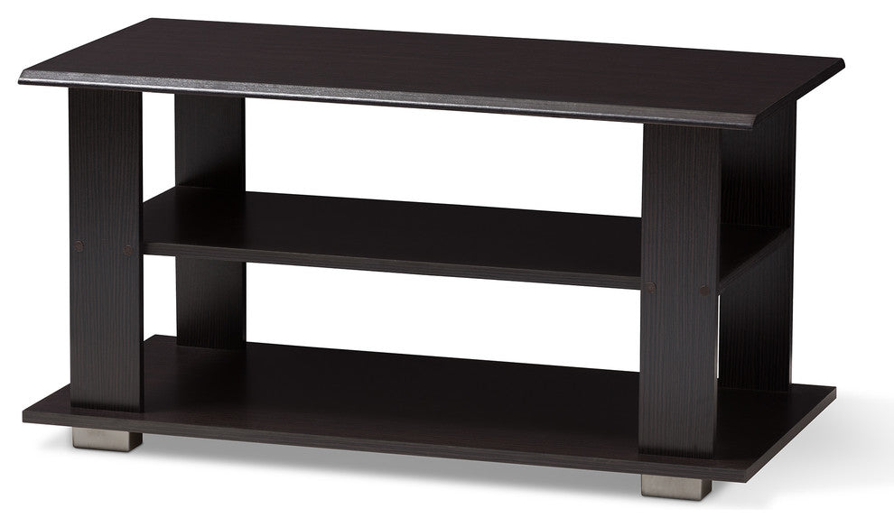 Joliette Moderm, Contemporary Wenge Brown Coffee Table