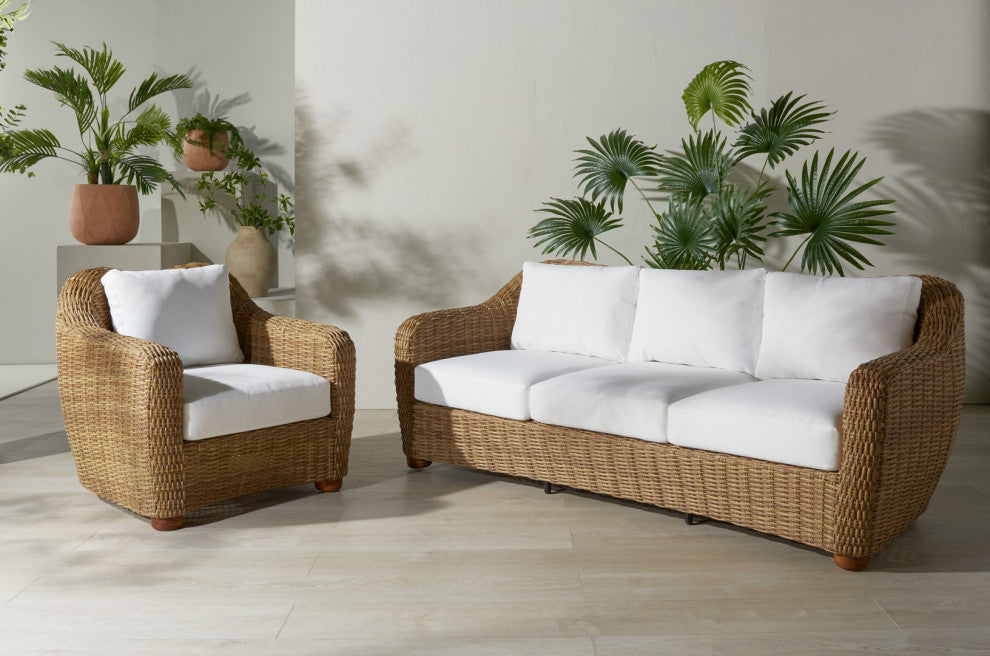 Safavieh Couture Melbourne Wicker Patio Chair