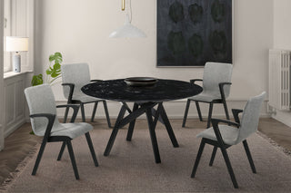 Venus Varde 5-Piece Black Dining Set
