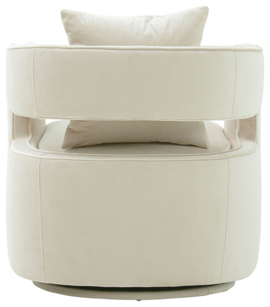 TOV Furniture Kennedy Cream Swivel Chair