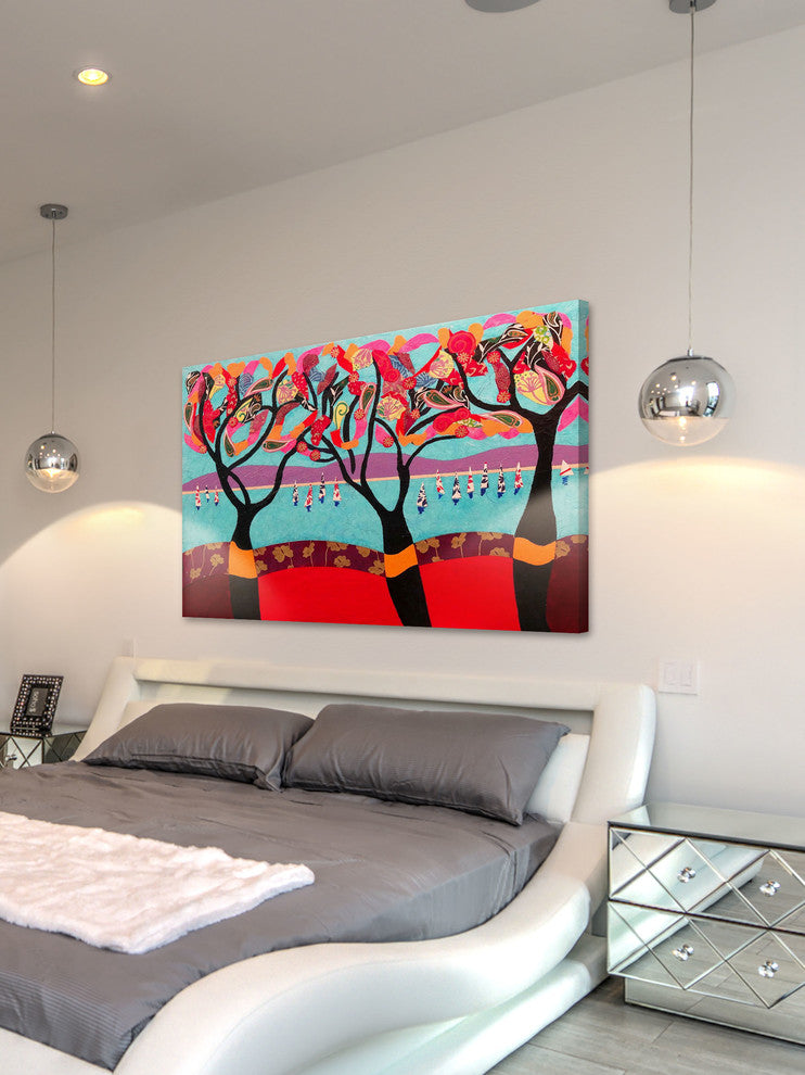 "Idyllic Series 4" Painting Print on Canvas by Lisa Mee