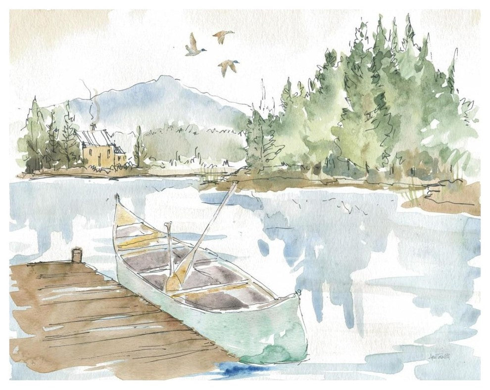 "Lakehouse I" Digital Paper Print by Anne Tavoletti, 30"x24"