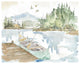 "Lakehouse I" Digital Paper Print by Anne Tavoletti, 30"x24"