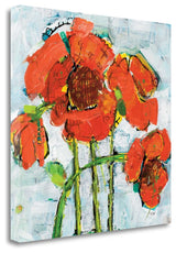 "Pop Square V.2" By Kellie Day,Ready to Hang Giclee Print on Gallery Wrap Canvas