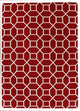 Exquisite Rugs, Flatweave, Red and White, 5''x8''