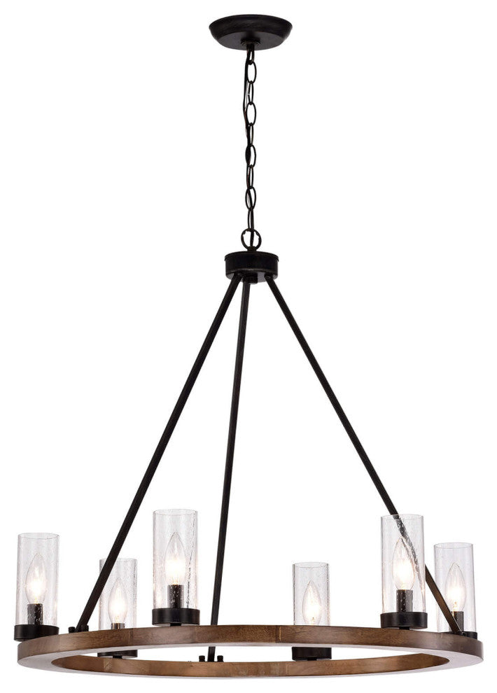 Bonnie 6-light Bubble Glass Chandelier