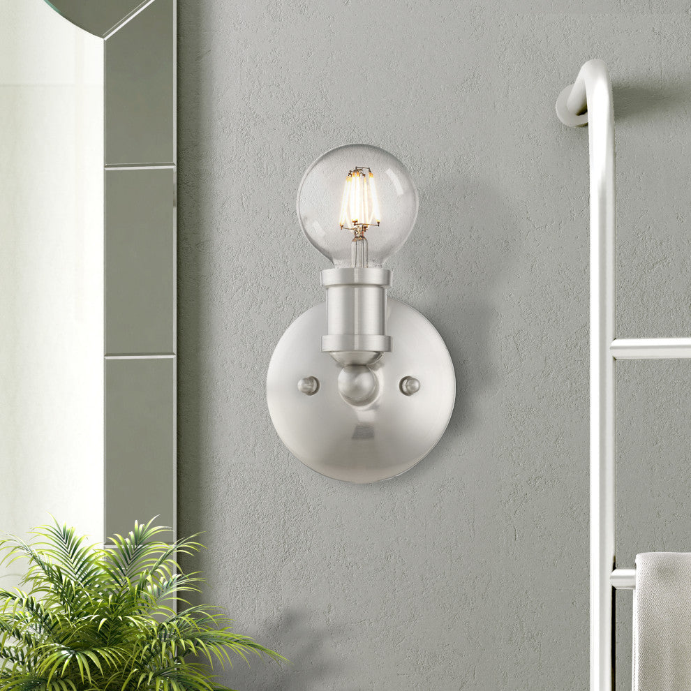 Lansdale 1 Light Brushed Nickel ADA Single Vanity Sconce