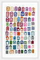 "Rainbow Homes" Framed Painting Print, 20"x30"