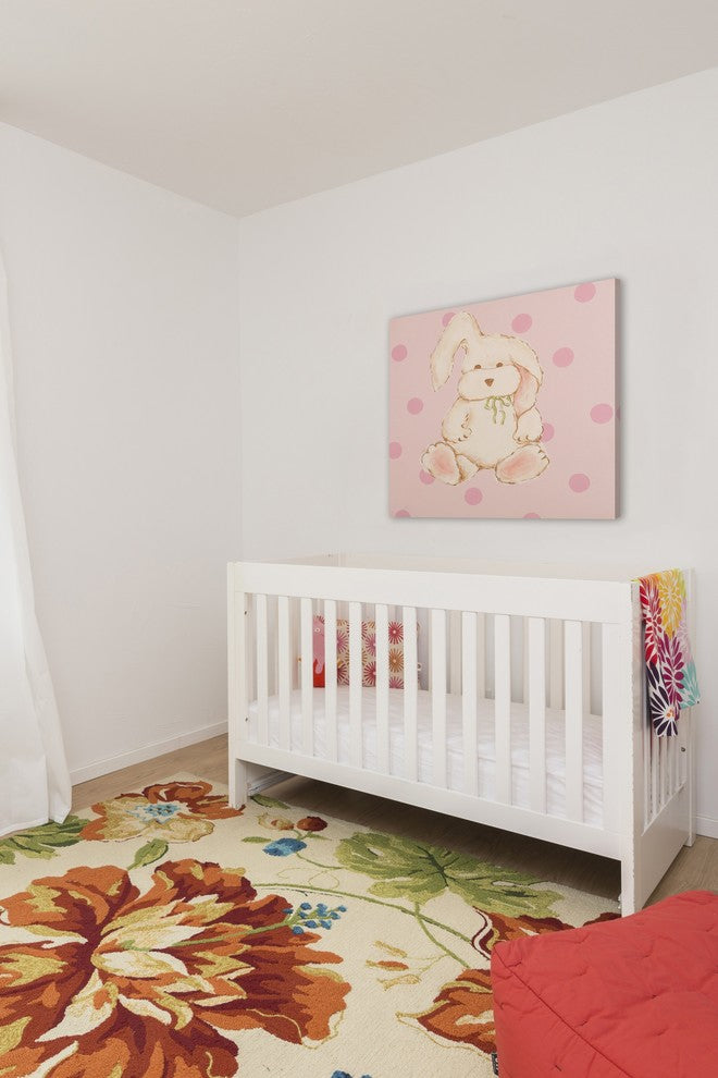Marmont Hill, "Snuggly Bunny" by Reesa Qualia Painting on Wrapped Canvas, 24x24