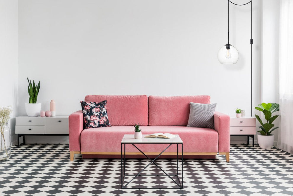 Betty 1-Light Black Plug-In Pendant With Clear Glass