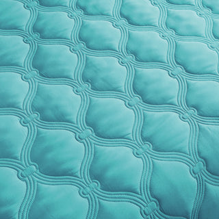Bradly Down Alternative Quilted Bed Spread Set, Teal, King
