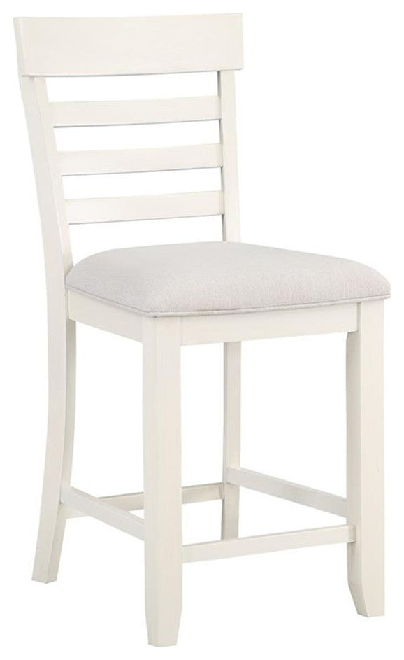 Steve Silver Hyland Off White Wood Counter Chair