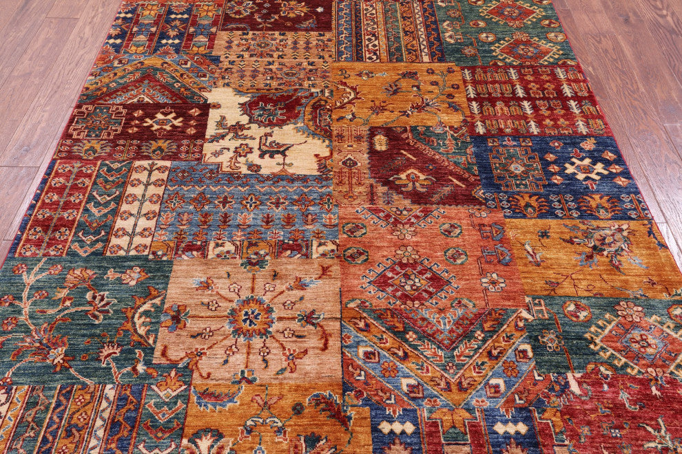 5' 8" X 7' 8" Super Kazak Handmade Wool Rug Q11086