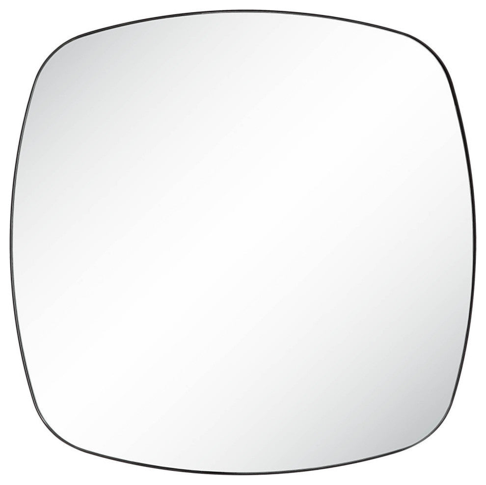 Sparti Iron Wall Mirror, Matte Black