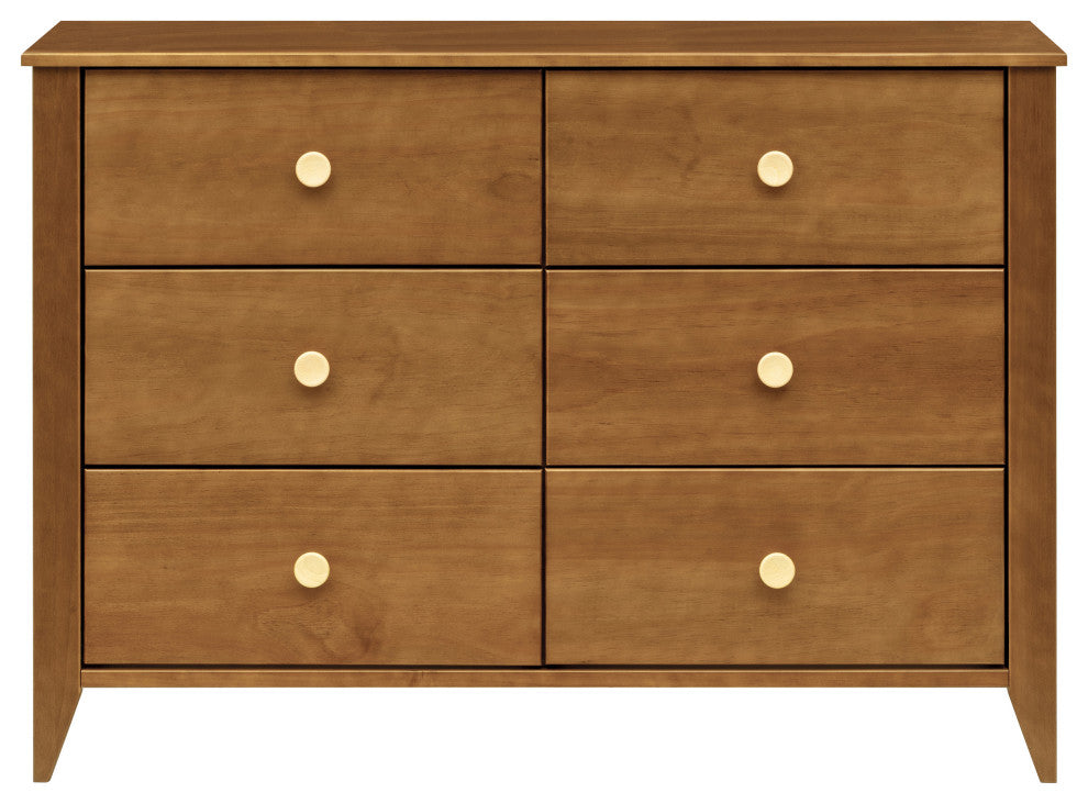 Sprout 6-Drawer Double Dresser, Chestnut Natural