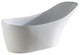 Kube Victorian 67'' Free Standing Bathtub, White