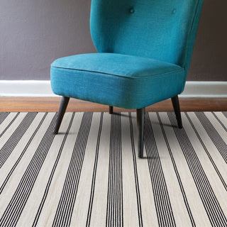 Weave & Wander Granberg Eco-Friendly PET Rug, Black, 4' X 6'