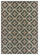 Oriental Weavers Latitude Grey/ Orange Geometric Indoor/Outdoor Rug 7'10"X10'