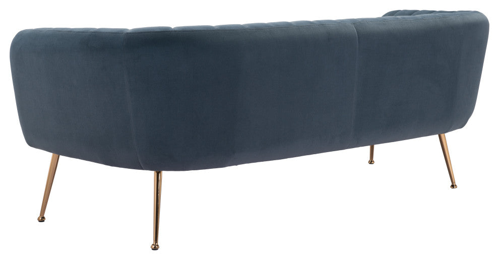 Deco Sofa Gray/Gold