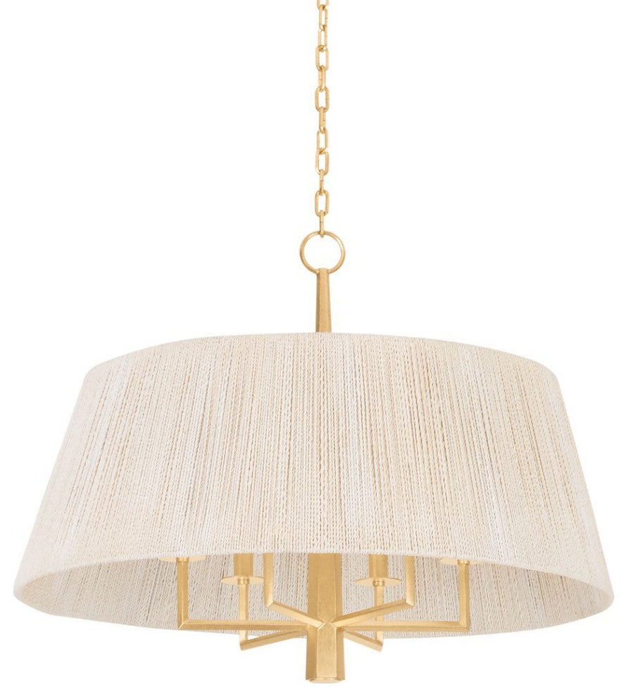 Azar Pendant, Vintage Gold Leaf