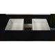 Salt 20Dx24" Floating Bathroom Vanity, Glossy Black With Acrylic Top