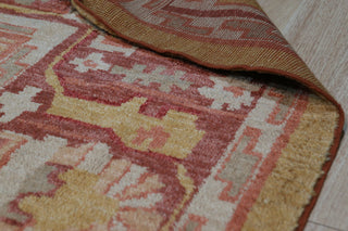 Gold Traditional All Over Oushak Area Rug