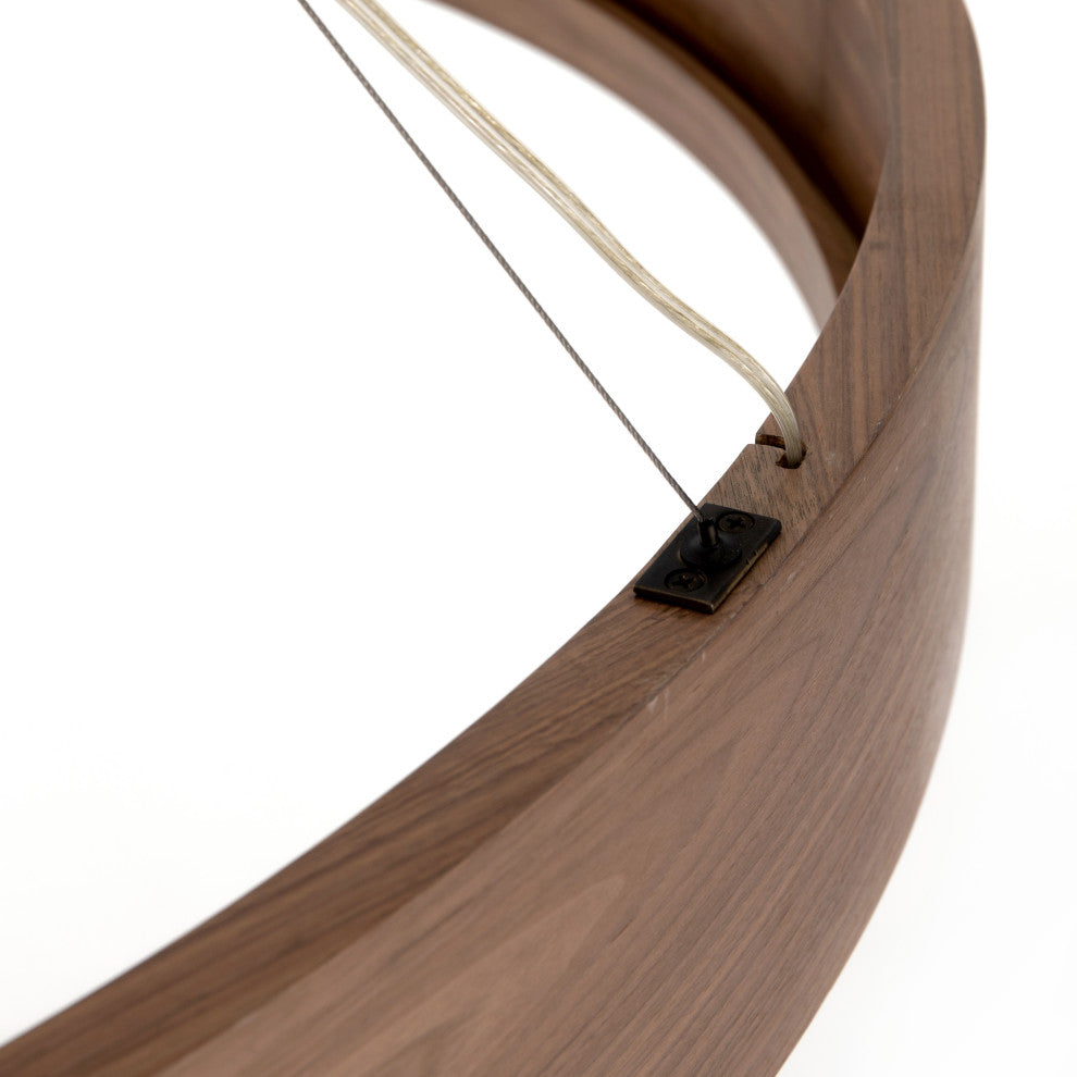 Baum Small Chandelier, Dark Walnut