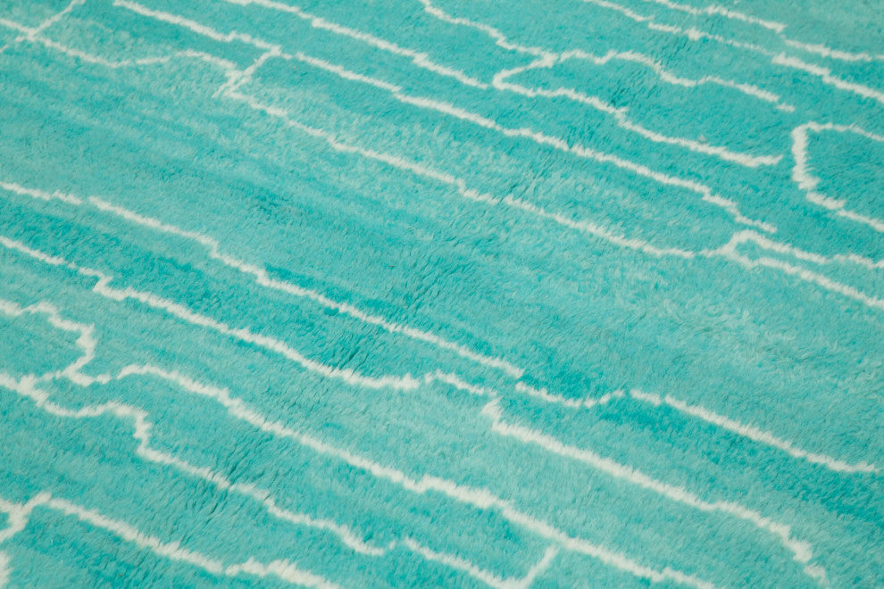 Rug N Carpet - Handmade Unique 6' 7'' x 11' 0'' Moroccan Area Rug