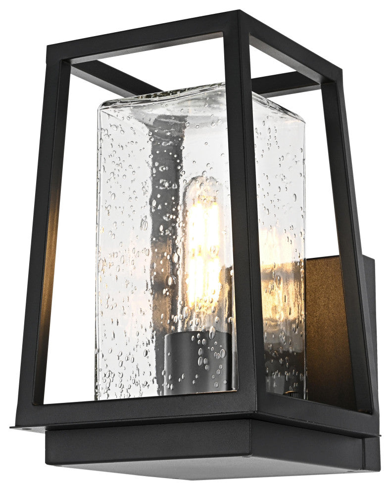 Home Living 6" Outdoor Wall Sconce, Black