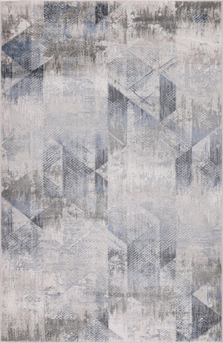 High-Low Wyatt Gray/Blue Rug, Gray, 6'5"x9'5"