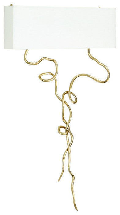 Morning Glory Wall Sconce, Brass, HW